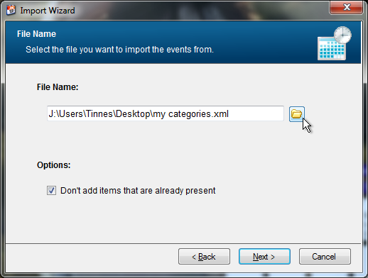 import file name screenshot