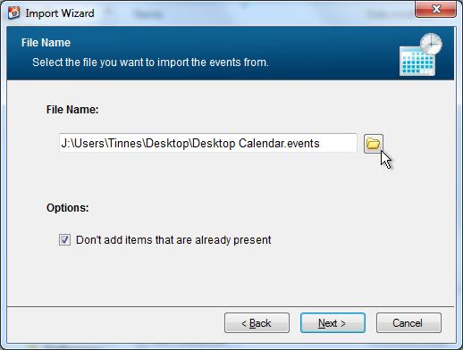 import file name screenshot